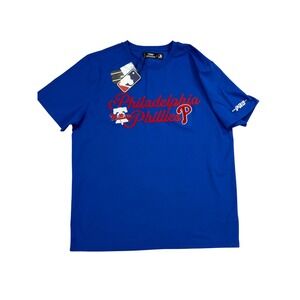 Pro Standard Philadelphia Phillies T-Shirt Mens XL Blue NEW MLB Chenille Patch